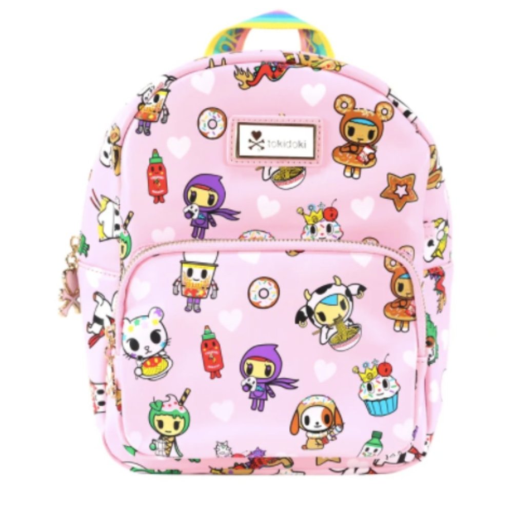Tokidoki mini backpack: pink Toki Takeout